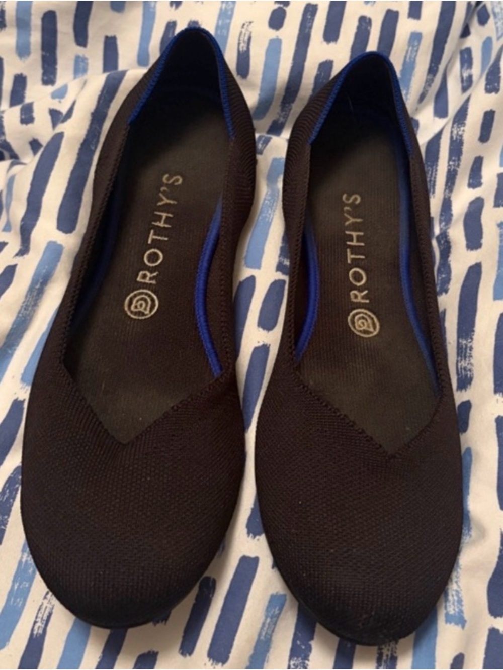 Rothy's Black Solid Women's Flats - US 10